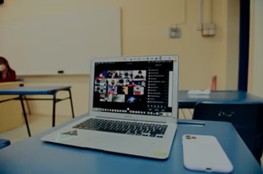 An online meeting with many participants