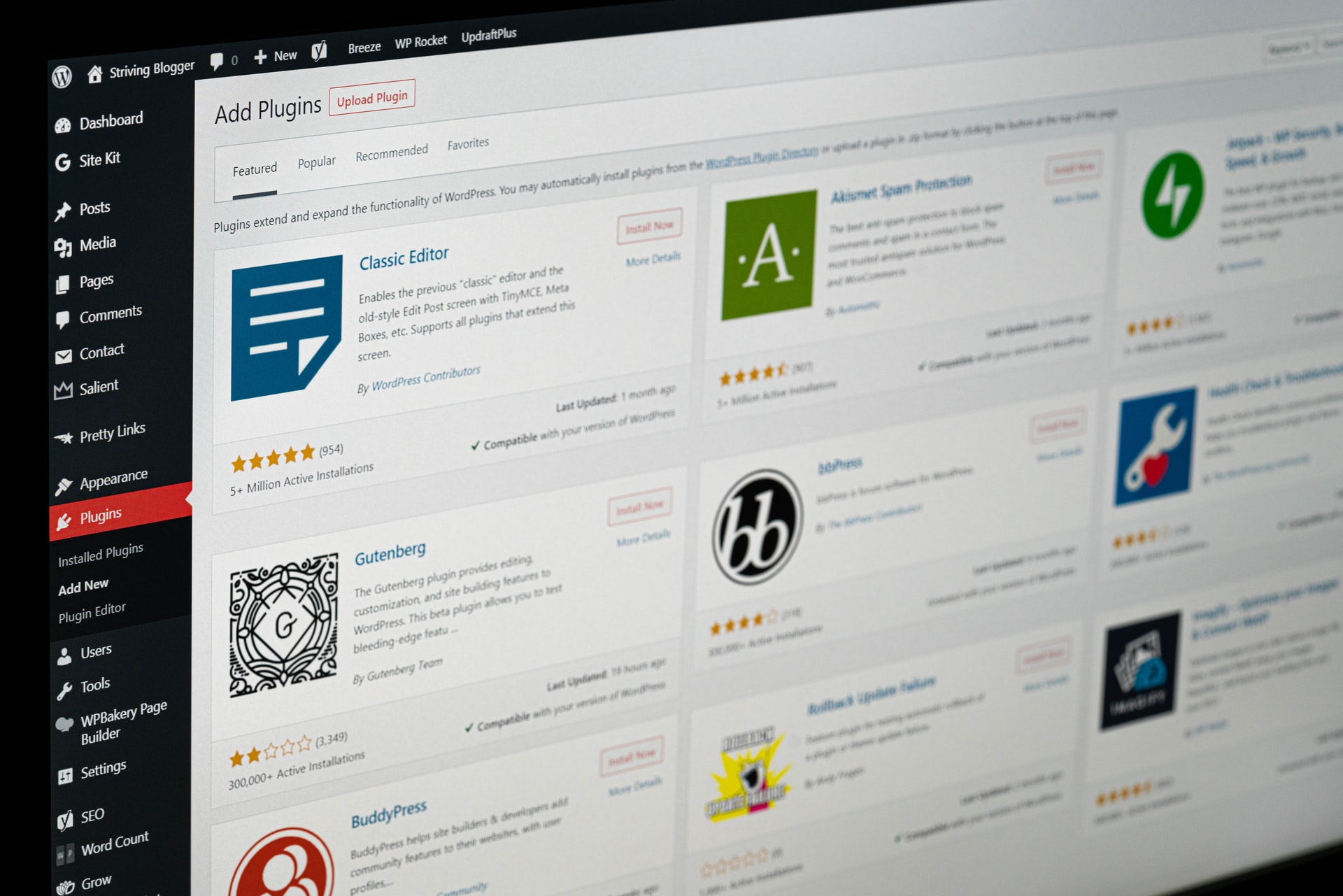 Enhance your blogging experience by adding plugins to your blog
